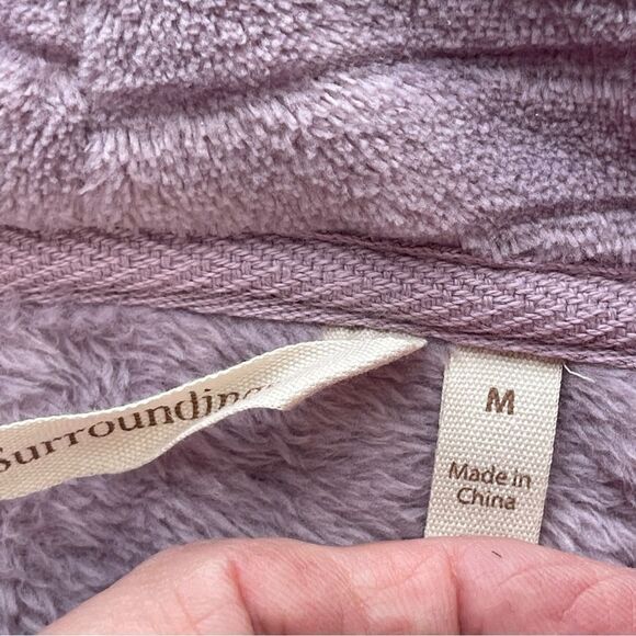 Soft Surroundings 3/4 Zip Tunic Sweater in Lavender, Size Medium - Picture 7 of 10